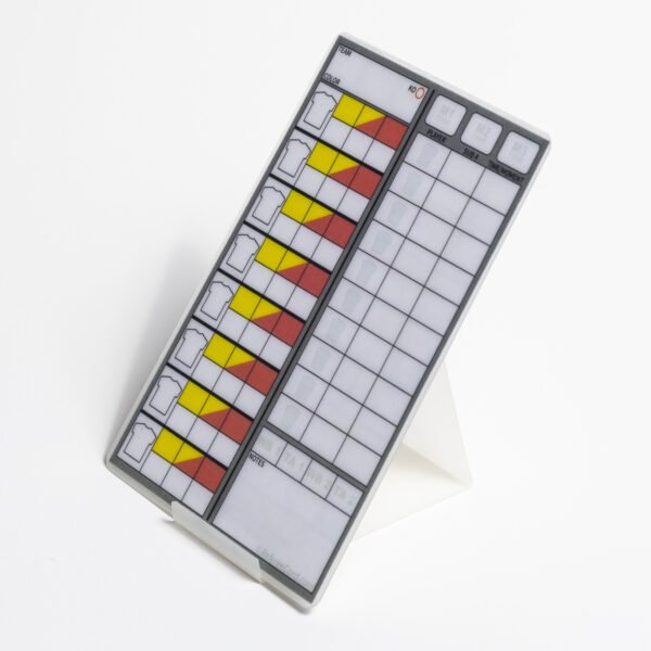 RefereeCard Command — Write-On Pencil-Erasable Match Card