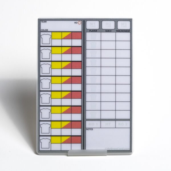 RefereeCard Command — Write-On Pencil-Erasable Match Card